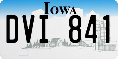 IA license plate DVI841