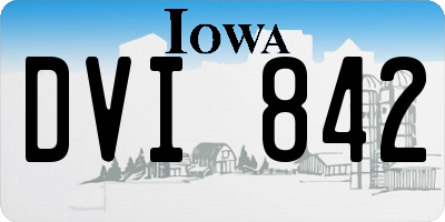 IA license plate DVI842