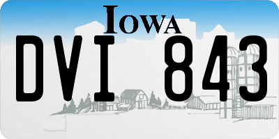 IA license plate DVI843