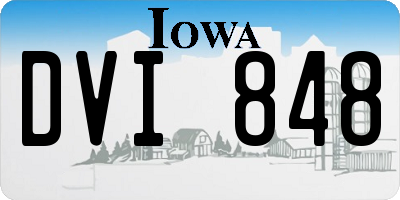 IA license plate DVI848