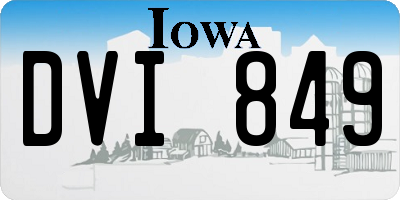 IA license plate DVI849