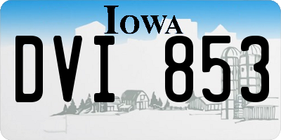 IA license plate DVI853