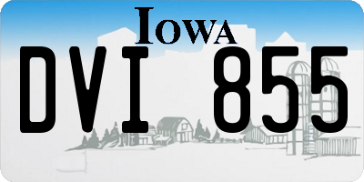 IA license plate DVI855