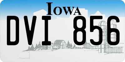 IA license plate DVI856
