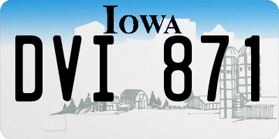 IA license plate DVI871