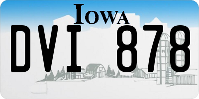 IA license plate DVI878