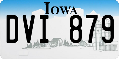 IA license plate DVI879