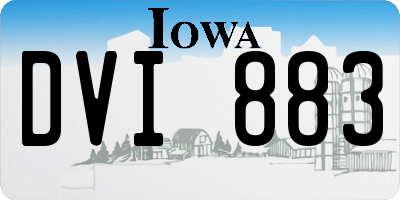 IA license plate DVI883