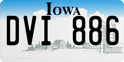 IA license plate DVI886