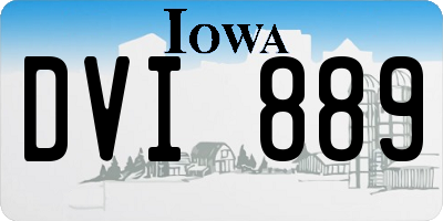 IA license plate DVI889