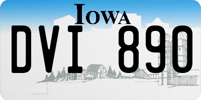 IA license plate DVI890