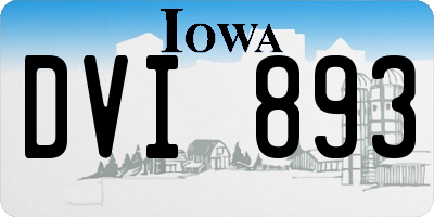 IA license plate DVI893