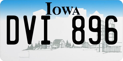 IA license plate DVI896
