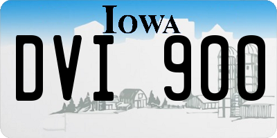 IA license plate DVI900