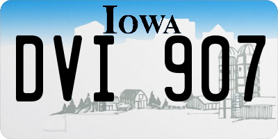 IA license plate DVI907