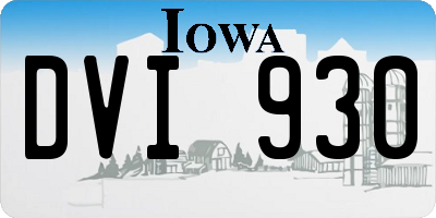 IA license plate DVI930