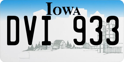 IA license plate DVI933