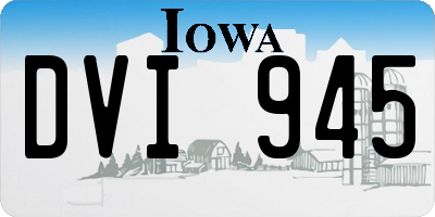 IA license plate DVI945