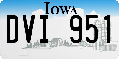 IA license plate DVI951