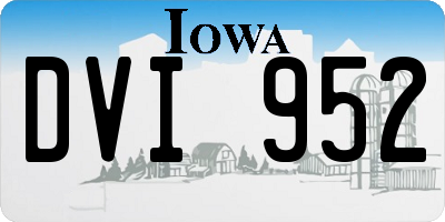 IA license plate DVI952