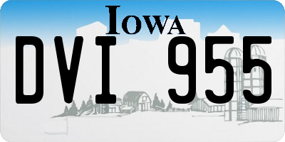 IA license plate DVI955