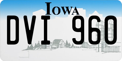 IA license plate DVI960