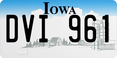 IA license plate DVI961
