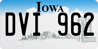 IA license plate DVI962