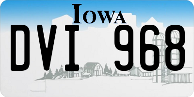 IA license plate DVI968