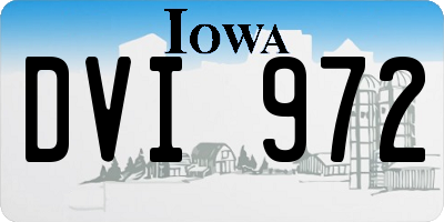 IA license plate DVI972
