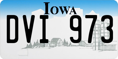 IA license plate DVI973
