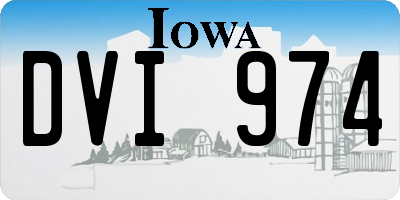 IA license plate DVI974