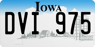 IA license plate DVI975