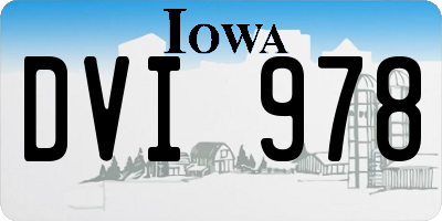 IA license plate DVI978