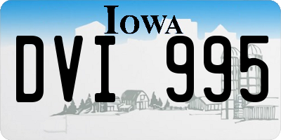 IA license plate DVI995