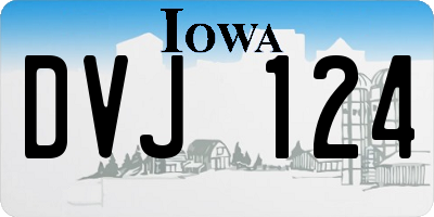 IA license plate DVJ124