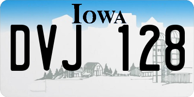 IA license plate DVJ128