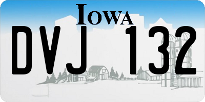 IA license plate DVJ132