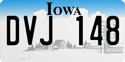 IA license plate DVJ148