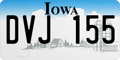 IA license plate DVJ155