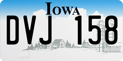 IA license plate DVJ158