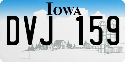 IA license plate DVJ159