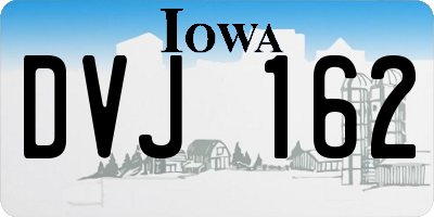 IA license plate DVJ162