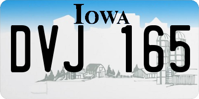 IA license plate DVJ165