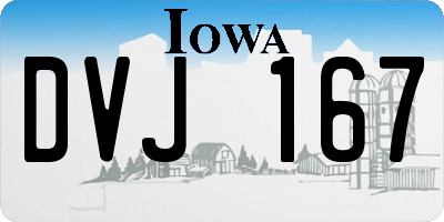 IA license plate DVJ167