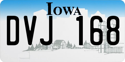 IA license plate DVJ168