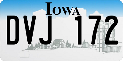 IA license plate DVJ172