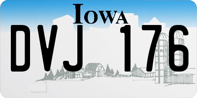 IA license plate DVJ176