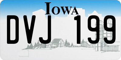 IA license plate DVJ199