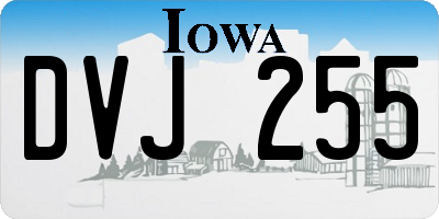 IA license plate DVJ255